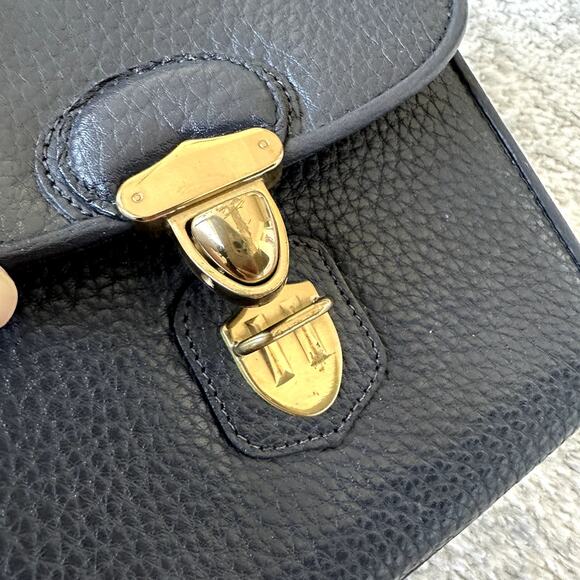 Dooney & Bourke  Rare Vintage Navy Leather Mini Crossbody Bag - Picture 8 of 15